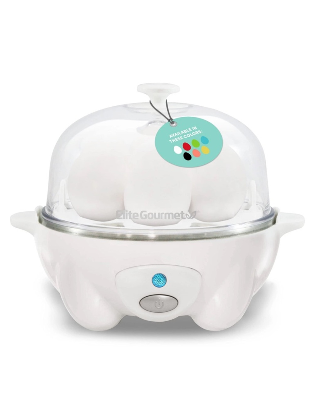 Elite Cuisine by Maxi-Matic 7-Egg Automatic Easy Egg Cooker, EGC-007, White